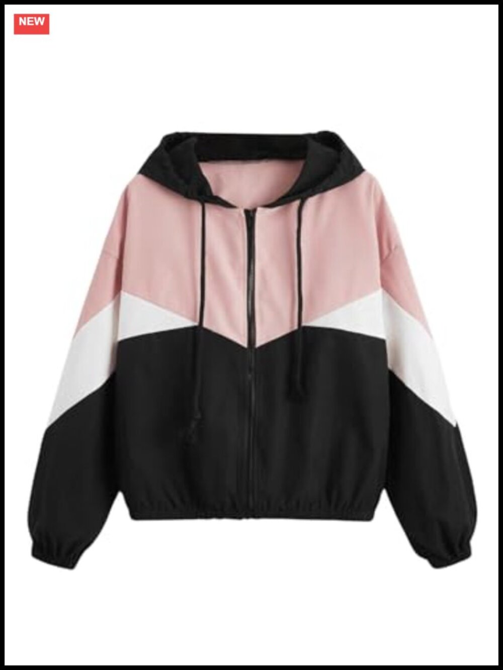 Women's Casual Zip Hooded Long Sleeve Jacket Lightweight Polyester